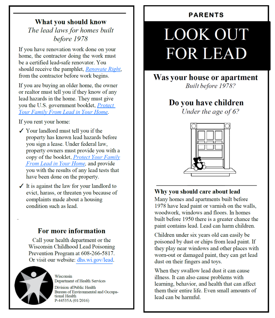 Lead Prevention – Penfield Children's Center