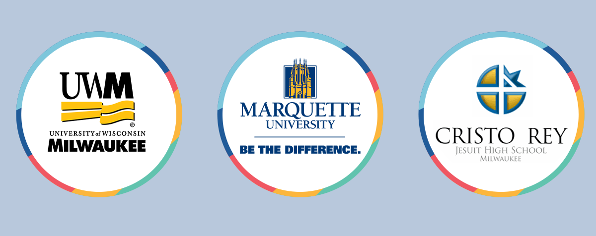three logos